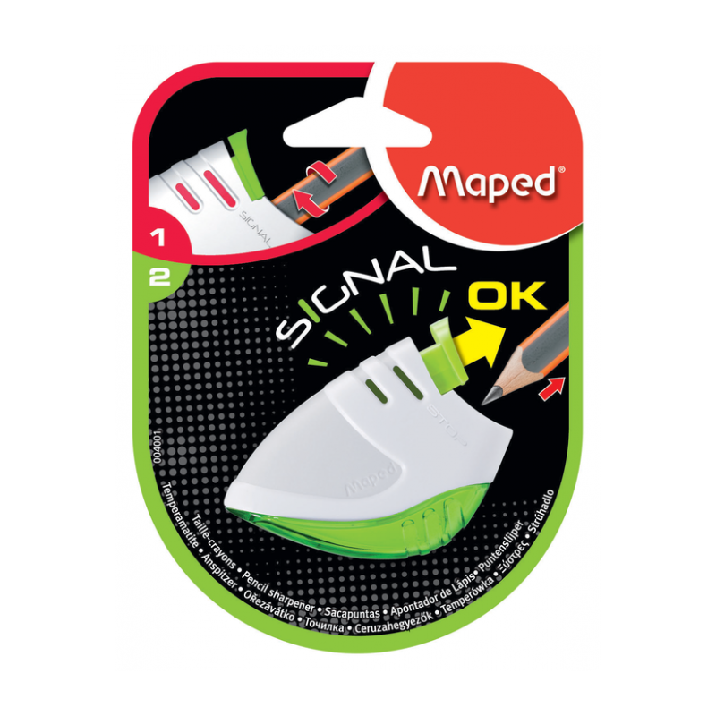 TAILLE CRAYON STOP SIGNAL 1 TROU MAPED
