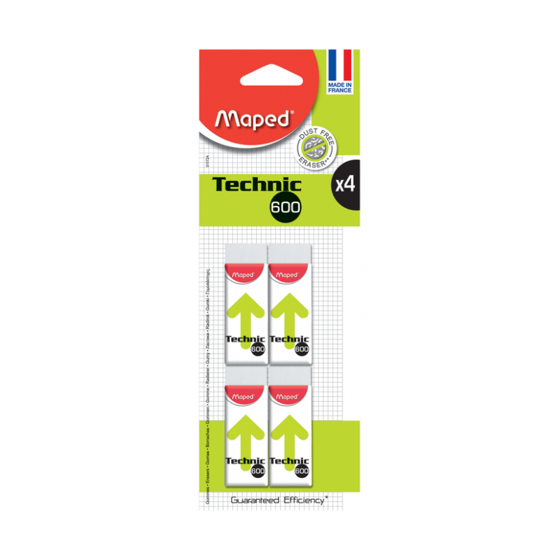 Accessoires Scolaires : Gomme TECHNIC Wings - Maped Tunisie