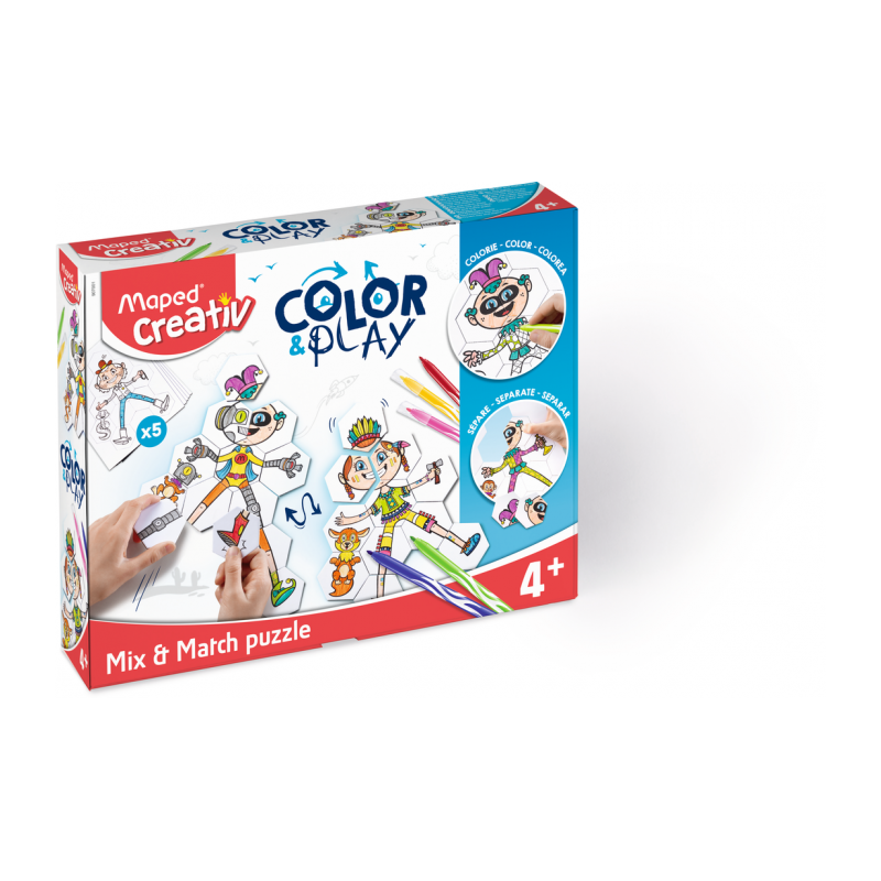 Puzzle mix et match color & play