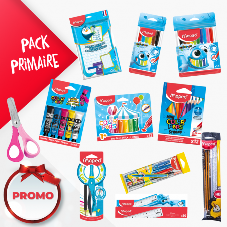 PACK FOURNITURE SCOLAIRE PRIMAIRE MAPED
