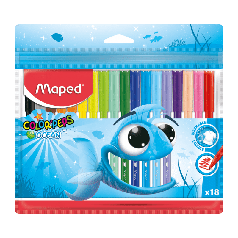 Pochette feutres et crayons de couleur Color'Peps (12 + 15) – Maped France