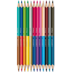 CRAYONS BICOLORES 12 crayons 24 couleurs COLOR'PEPS DUO