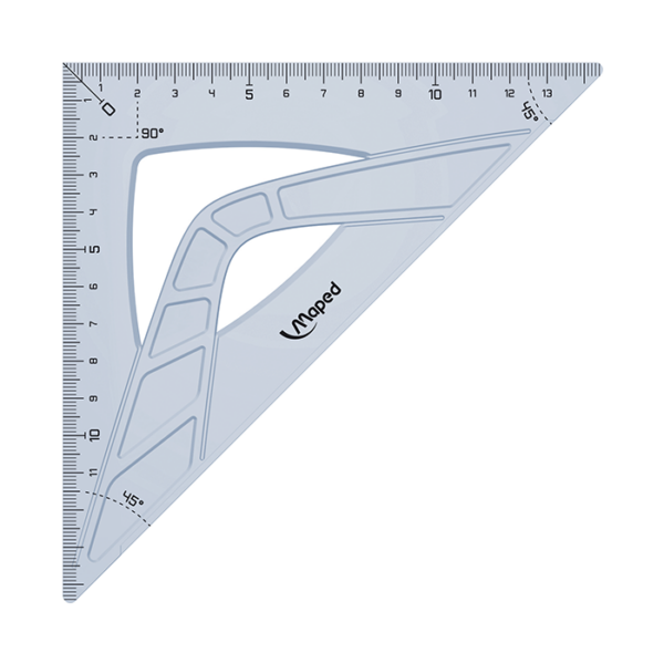 EQUERRES 45° 21CM GRAPHIC  MAPED