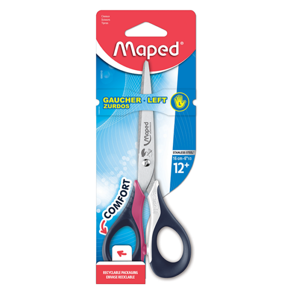 CISEAUX GAUCHER SENSOFT 16CM MAPED