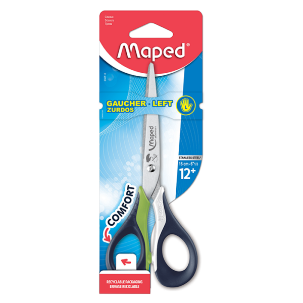 CISEAUX GAUCHER SENSOFT 16CM MAPED