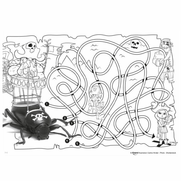 Support Coloriage Magique 20 FEUILLES MANCHON EN CARTON