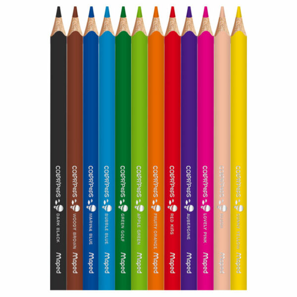 CRAYONS DE COULEUR JUMBO COLOR'PEPS X12