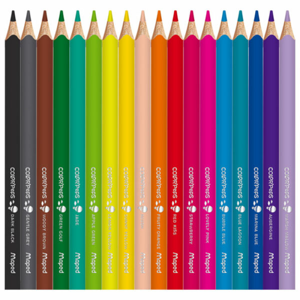 CRAYONS DE COULEUR JUMBO COLOR'PEPS X18