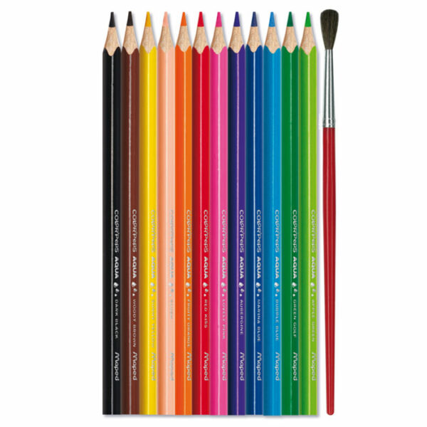 CRAYONS AQUARELLE COLOR'PEPS X12 BOITE METAL