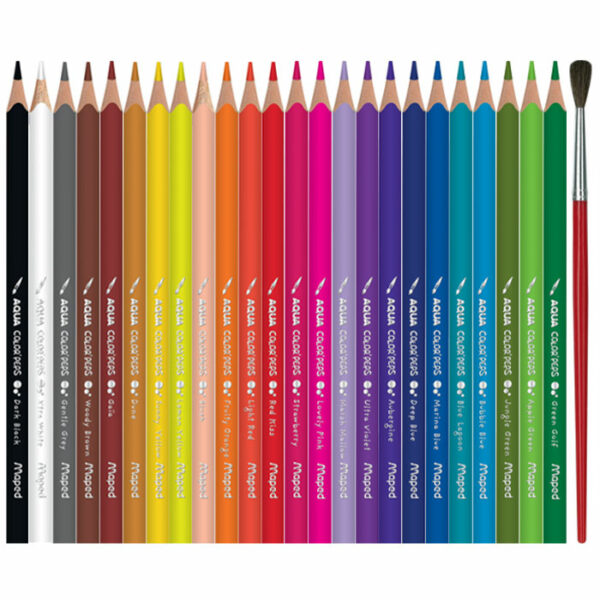 CRAYONS AQUARELLE COLOR'PEPS X24 BOITE METAL