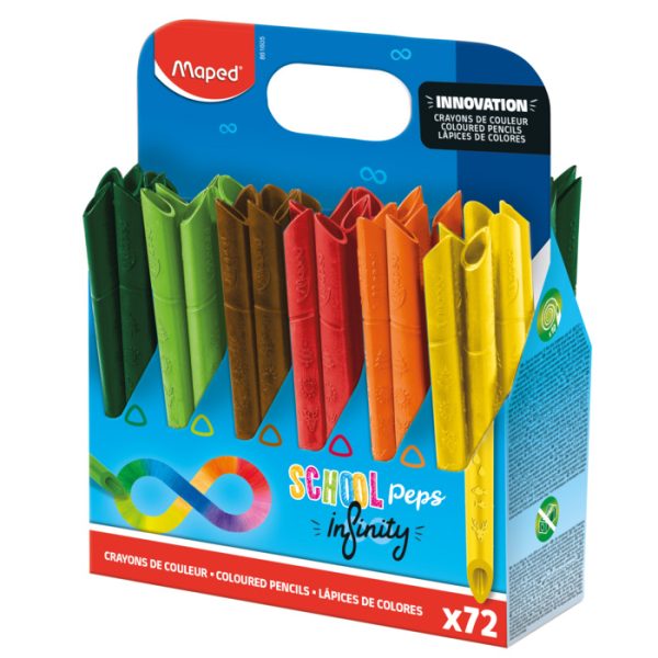 CRAYONS INFINITY X72 SCHOOL PACK