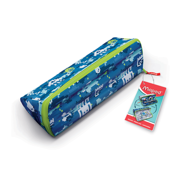 TROUSSE A CRAYONS VIDE XXL OPEN MOTIF BLEU