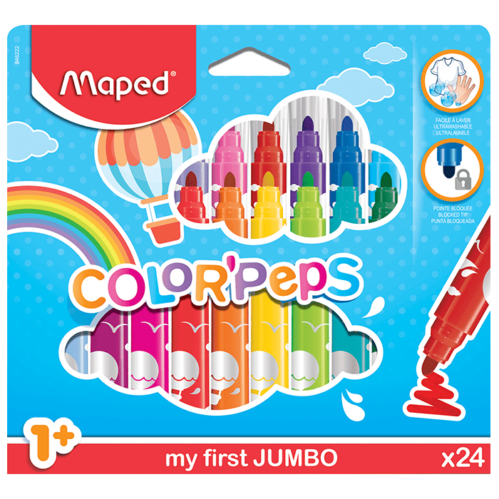 FEUTRES DE 24 JUMBO "PETIT AGE" MAPED