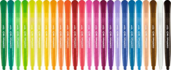 POCH 24 CRAYONS DE CIRE TWIST MAPED(12)