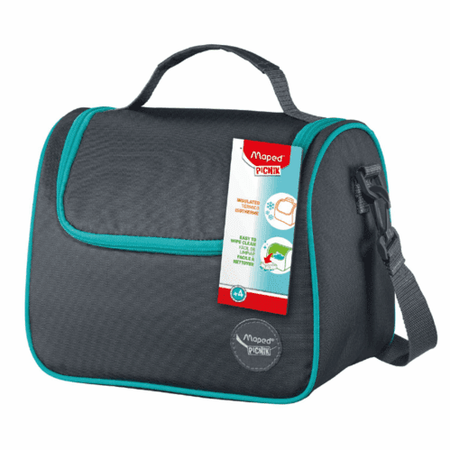 SAC A DEJEUNER ORIGINS AVEC BANDOULIERE GRIS