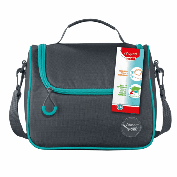 SAC A DEJEUNER ORIGINS AVEC BANDOULIERE GRIS