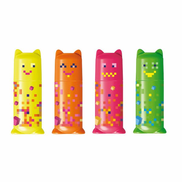4 MINI MARQ FLUO PIXEL PARTY