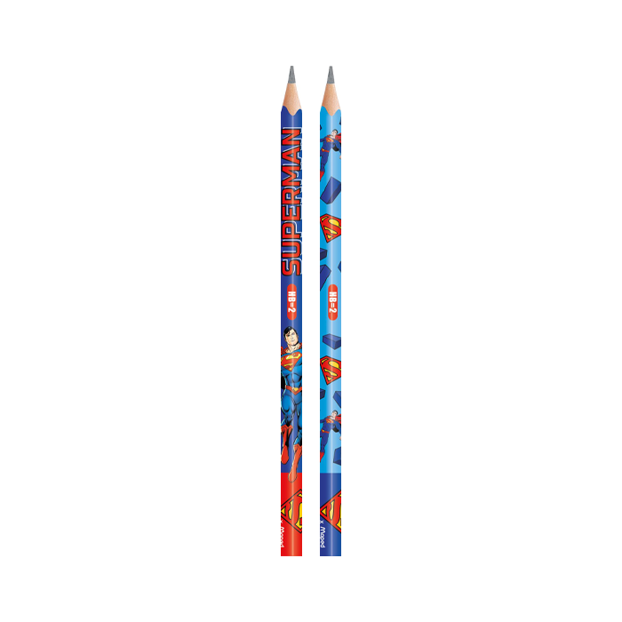 6 CRAYONS GRAPHITES SUPERMAN HB MAPED